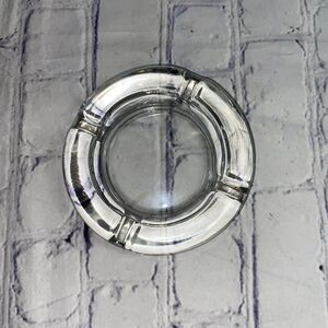 Round  4” Glass Ashtray. LNWOT